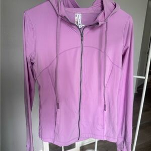 Light Purple Zip-Up Hoodie Jacket